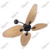 Artic Wall Pine Wooden Magnific Designer Wall Mounted Fans - LeftSide View
