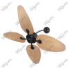 Artic Wall Pine Wooden Magnific Designer Wall Mounted Fans - RightSide View