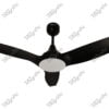 Breeza Black Magnific Contemporary Designer Ceiling Fans - Enlarged View