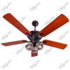 Canberry Dark Wood Magnific Vintage Classic Antique Ceiling Fans - Front View