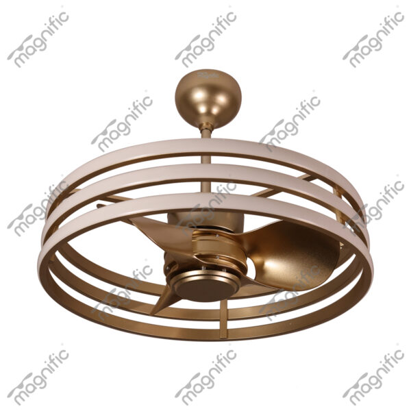 Cindrella Rose Gold Magnific Fandeliers (Fans with Light) - Enlarged View 2