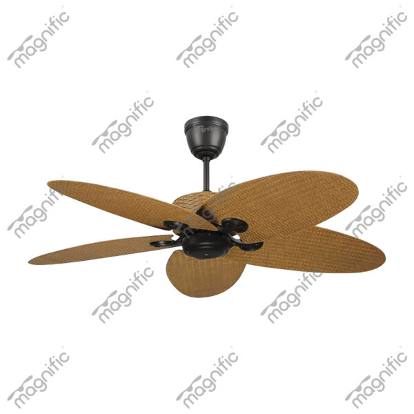 Classic brown Magnific Contemporary Designer Ceiling Fans - Front View