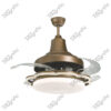 Freesia Sand Gold Magnific Contemporary Designer Ceiling Fans - Front View