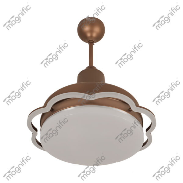 Freesia Sand Gold Magnific Contemporary Designer Ceiling Fans - Enlarged View
