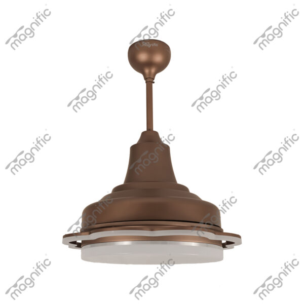 Freesia Sand Gold Magnific Contemporary Designer Ceiling Fans - Side View