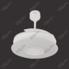 Fusion White Magnific Contemporary Designer Ceiling Fans - Enlarged View