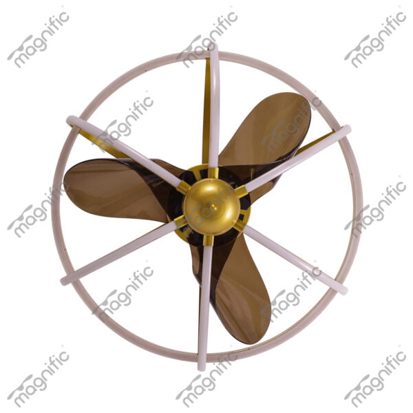 Hazzel Crome Finish Magnific Fandeliers (Fans With Light) - Top View