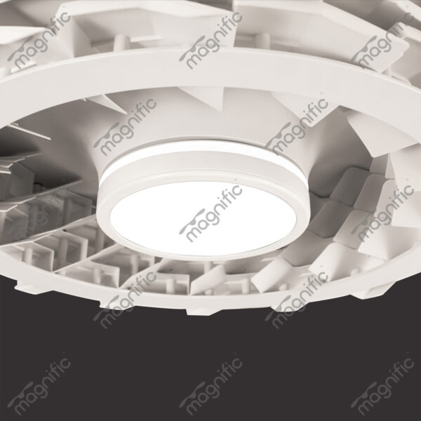 Innovation White Magnific Contemporary Designer Ceiling Fans - Enlarged View