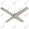 Italio Stainless Silver Magnific Designer Wooden Fans - Front View