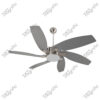 Milano Satin Finish Magnific Contemporary Designer Ceiling Fans - Front View