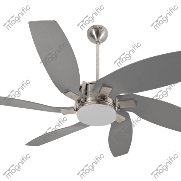 Milano Satin Finish Magnific Contemporary Designer Ceiling Fans - Enlarged View