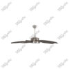 Milano Satin Finish Magnific Contemporary Designer Ceiling Fans - Side View