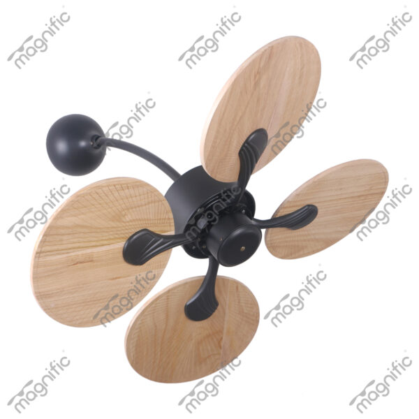 Opus Wall Pine Magnific Designer Wall Mounted Fans - Leftside View