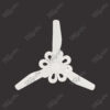 Orchid White Matte White Magnific Kid'S Room Designer Ceiling Fans - Top View