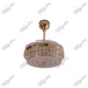 Platinum French Gold Magnific Crystal Ceiling Fans - Front View
