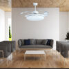 Rays Matte White Magnific Contemporary Designer Ceiling Fans
