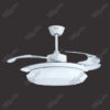 Rays Matte White Magnific Contemporary Designer Ceiling Fans - Front View