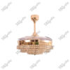 Rolex French Gold Magnific Crystal Ceiling Fans - Side View