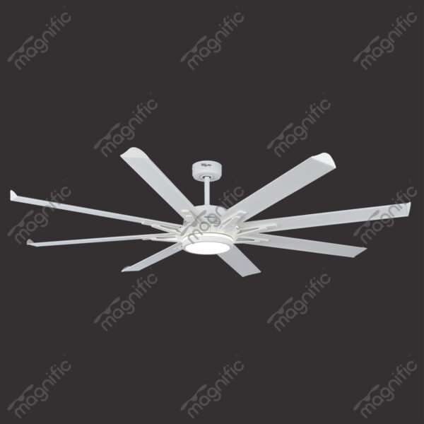 Spider White Magnific Colossal Fan - Side View