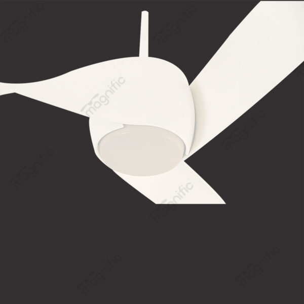 Twister White Magnific Contemporary Designer Ceiling Fans - Enlarged View