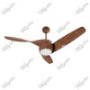 Twister Plus Wooden Finish Magnific Contemporary Designer Ceiling Fans - Front View