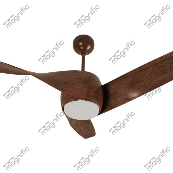 Twister Plus Wooden Finish Magnific Contemporary Designer Ceiling Fans - Enlarged View