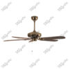Vintage Dary Brown Magnific Vintage Classic Antique Ceiling Fans - Side View