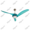 Windmill Transperant Blue Magnific Contemporary Designer Ceiling Fans - Front View