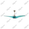 Windmill Transperant Blue Magnific Contemporary Designer Ceiling Fans - Side View
