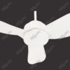 Coasta 36 White Magnific Contemporary Designer Ceiling Fans - Enlarged View