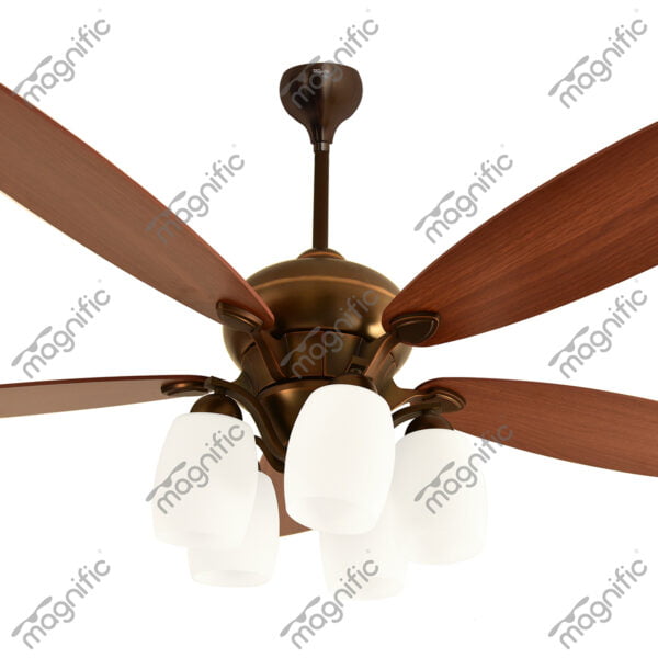 Valenica Dark Cherry Magnific Vintage Classic Antique Ceiling Fans - Enlarged View