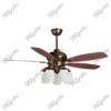 Valenica Dark Cherry Magnific Vintage Classic Antique Ceiling Fans - Side View